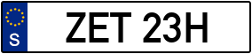 Trailer License Plate